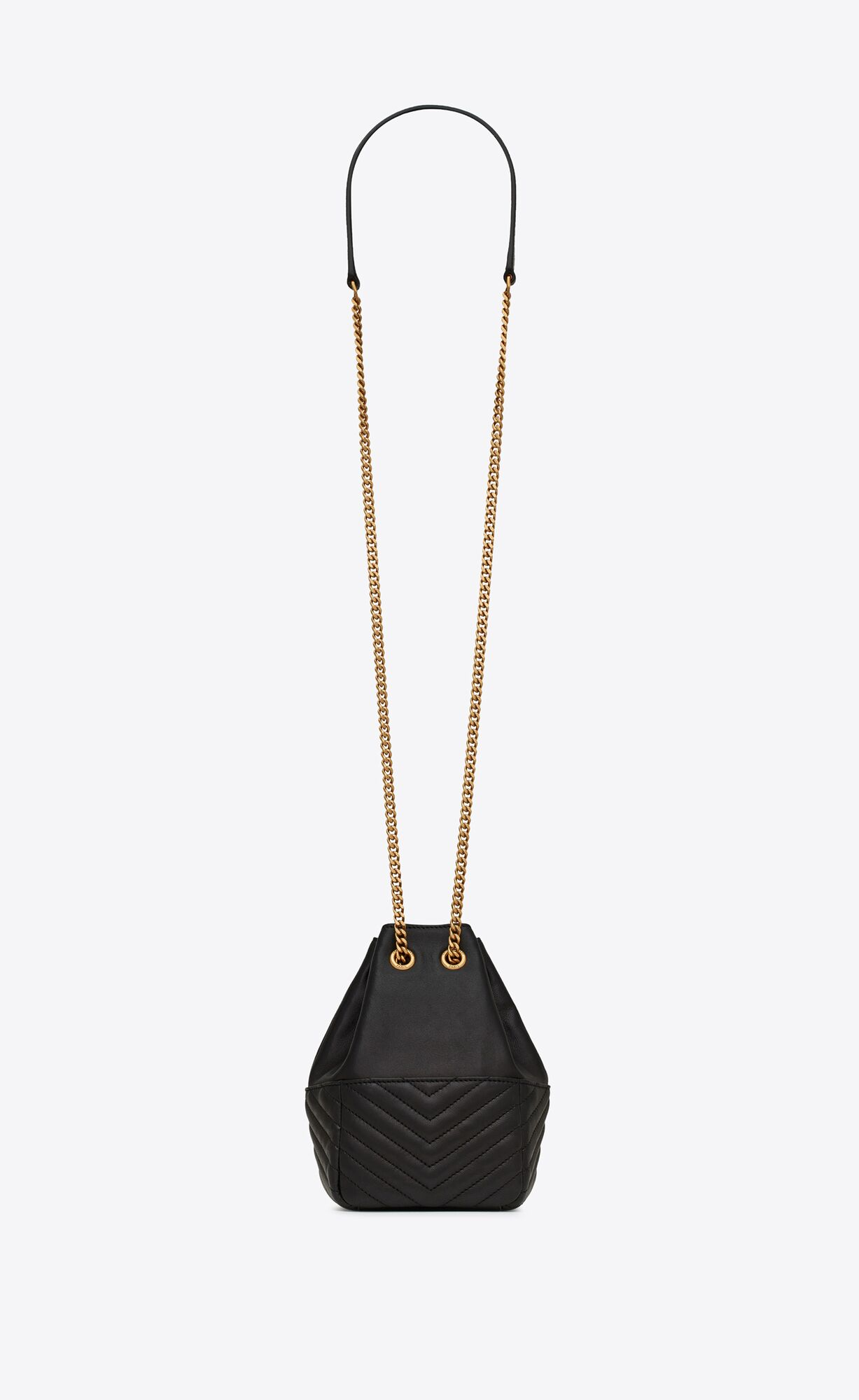 JOE mini quilted sheepskin bucket bag